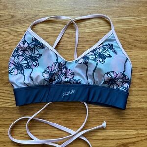 Slunks bikini athletic beach sports bra M